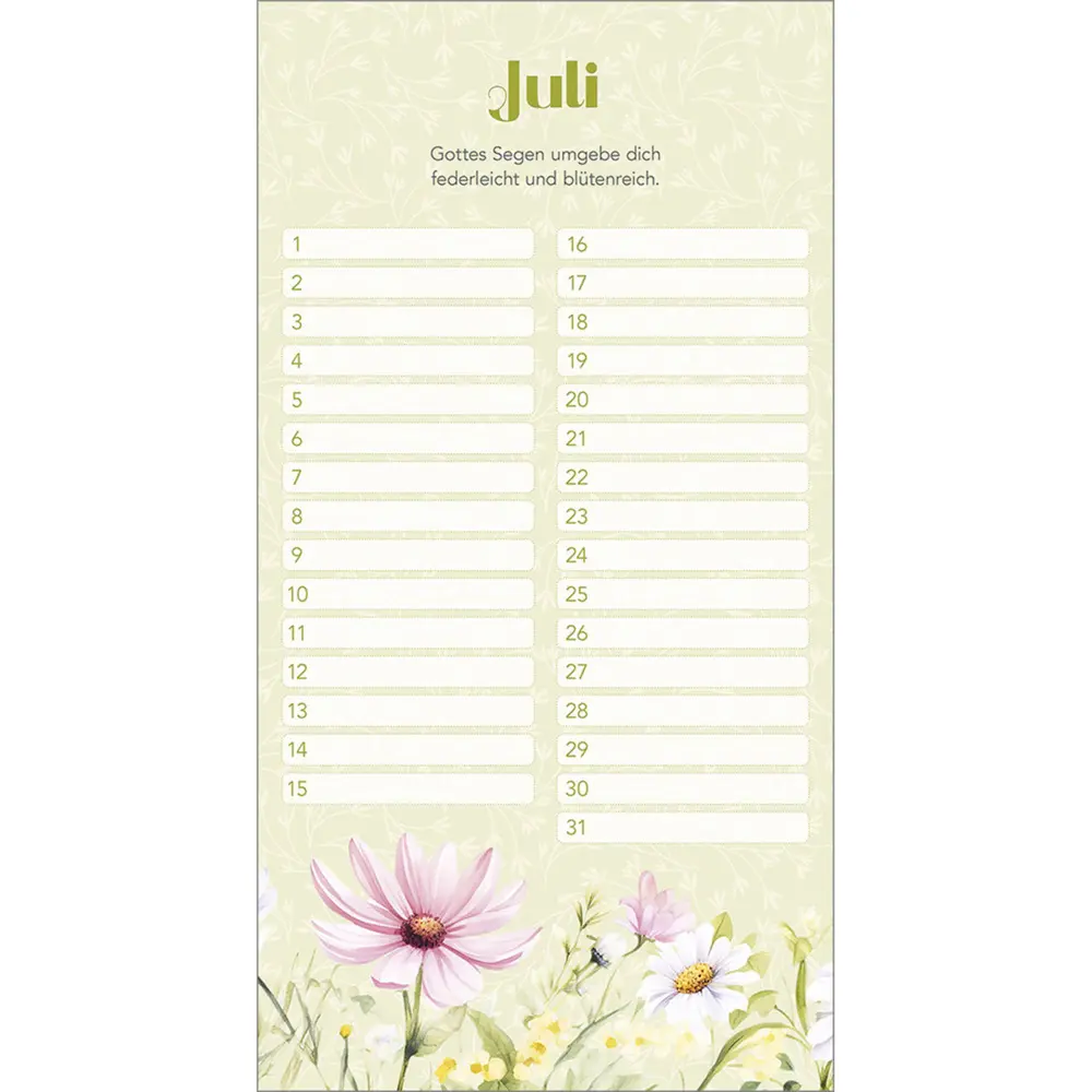 Bild: 9783880874350 | Dankbar für dich | Immerwährender Geburtstagskalender | Kalender