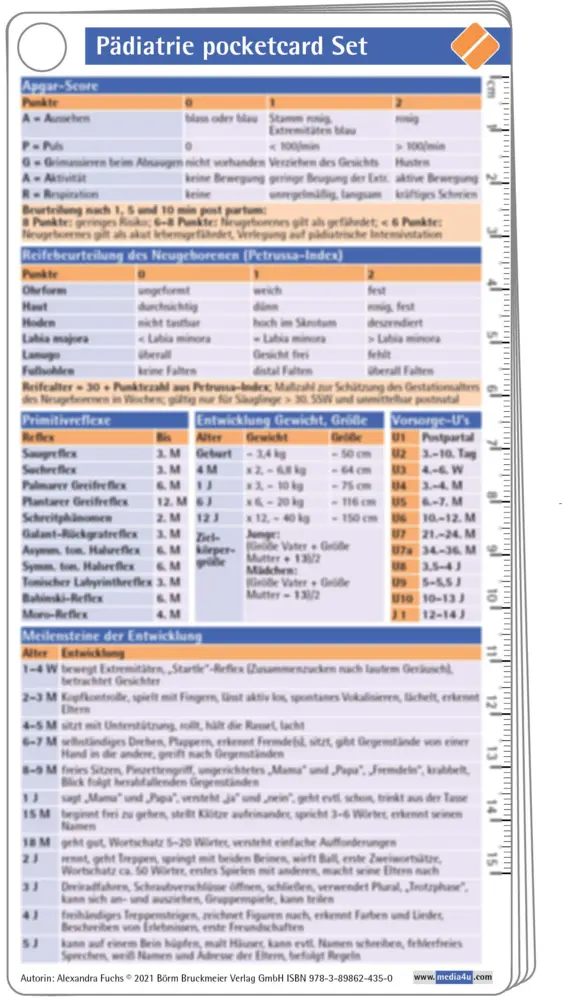 Cover: 9783898624350 | Pädiatrie pocketcard Set | Alexandra Fuchs | Buch | Deutsch | 2021