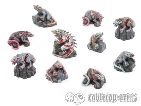 Cover: 704270724450 | Zombie Rats Pack (10) | Tabletop-Art | EAN 704270724450