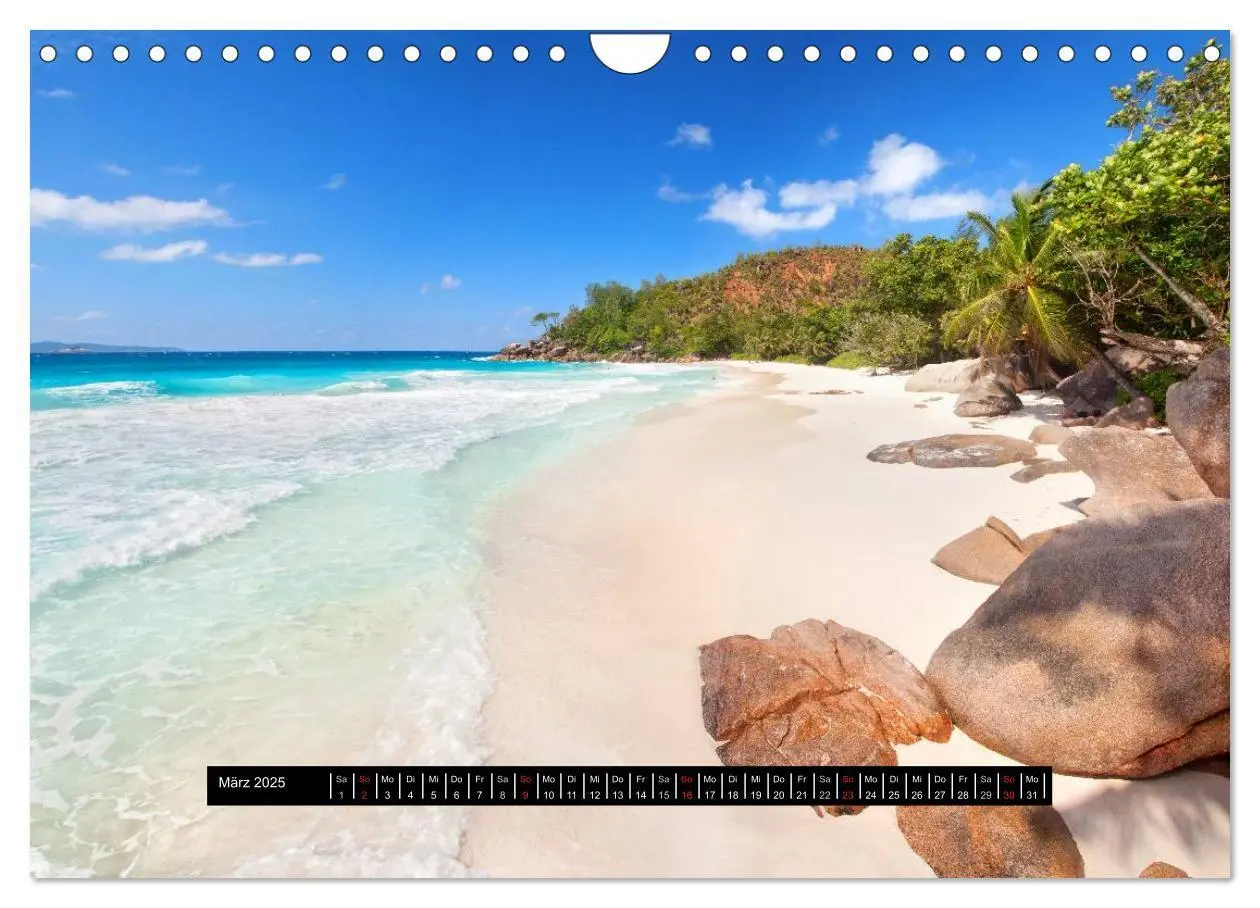 Bild: 9783435804450 | Seychellen (Wandkalender 2025 DIN A4 quer), CALVENDO Monatskalender