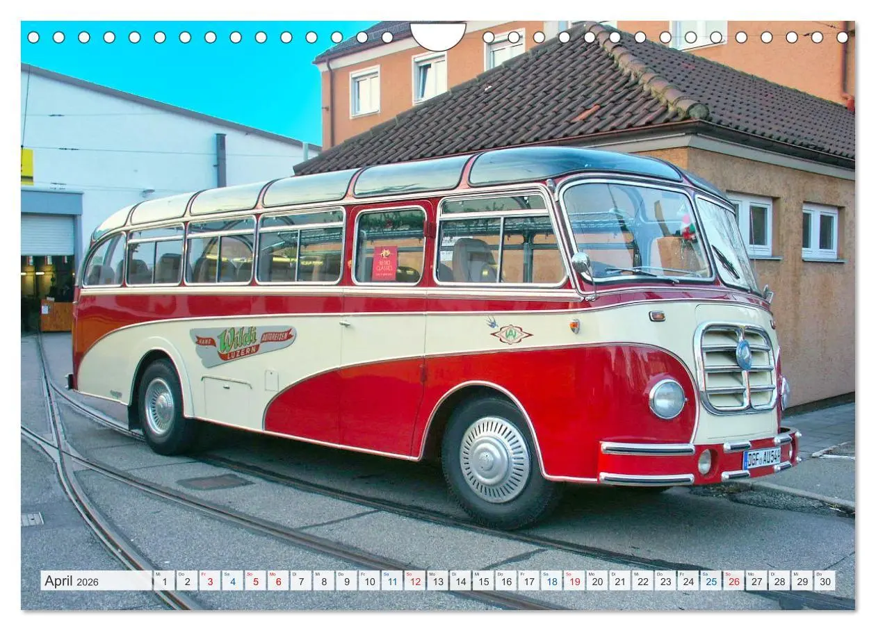 Bild: 9783457374450 | Historische und moderne Busse (Wandkalender 2026 DIN A4 quer),...