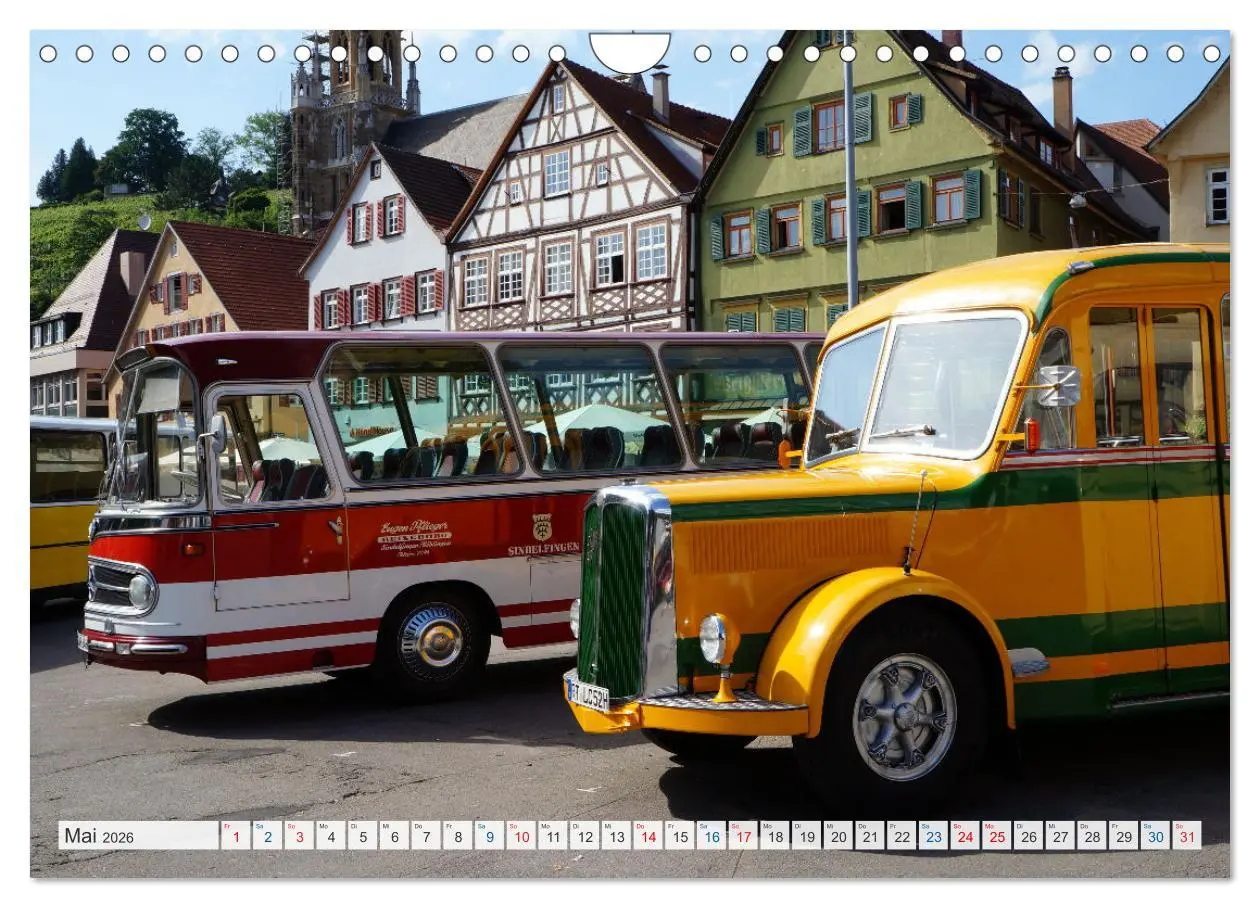 Bild: 9783457374450 | Historische und moderne Busse (Wandkalender 2026 DIN A4 quer),...
