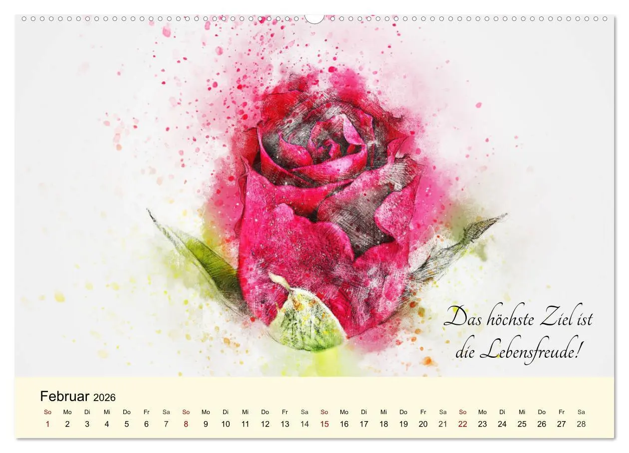 Bild: 9783457754450 | Aquarelle und Lebensweisheiten (Wandkalender 2026 DIN A2 quer),...