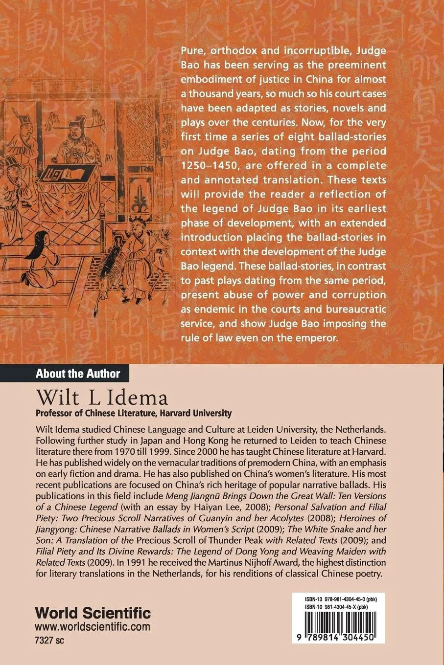 Rückseite: 9789814304450 | JUDGE BAO AND THE RULE OF LAW | Idema Wilt L | Taschenbuch | Englisch