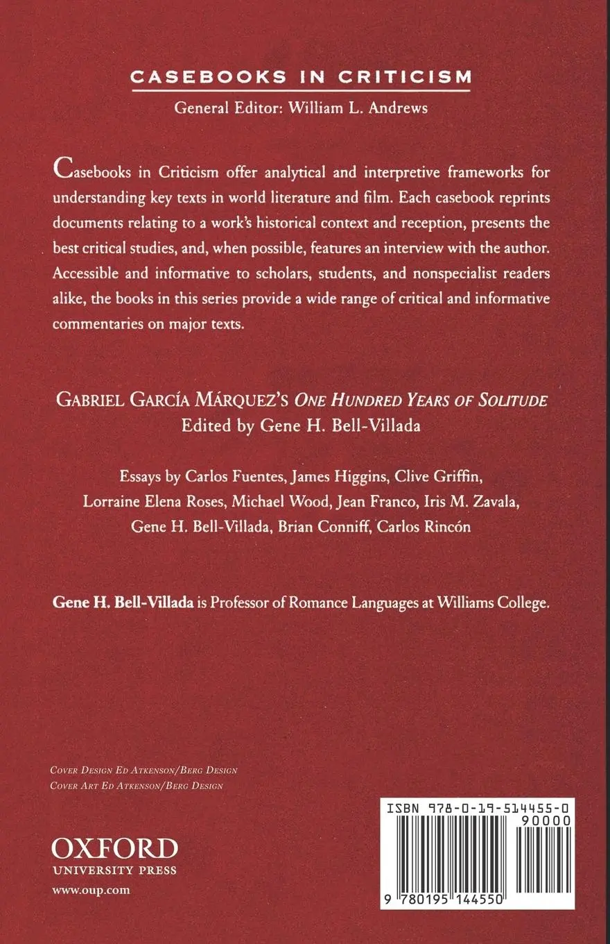 Rückseite: 9780195144550 | Gabriel Garcia Marquez's One Hundred Years of Solitude | Bell-Villada