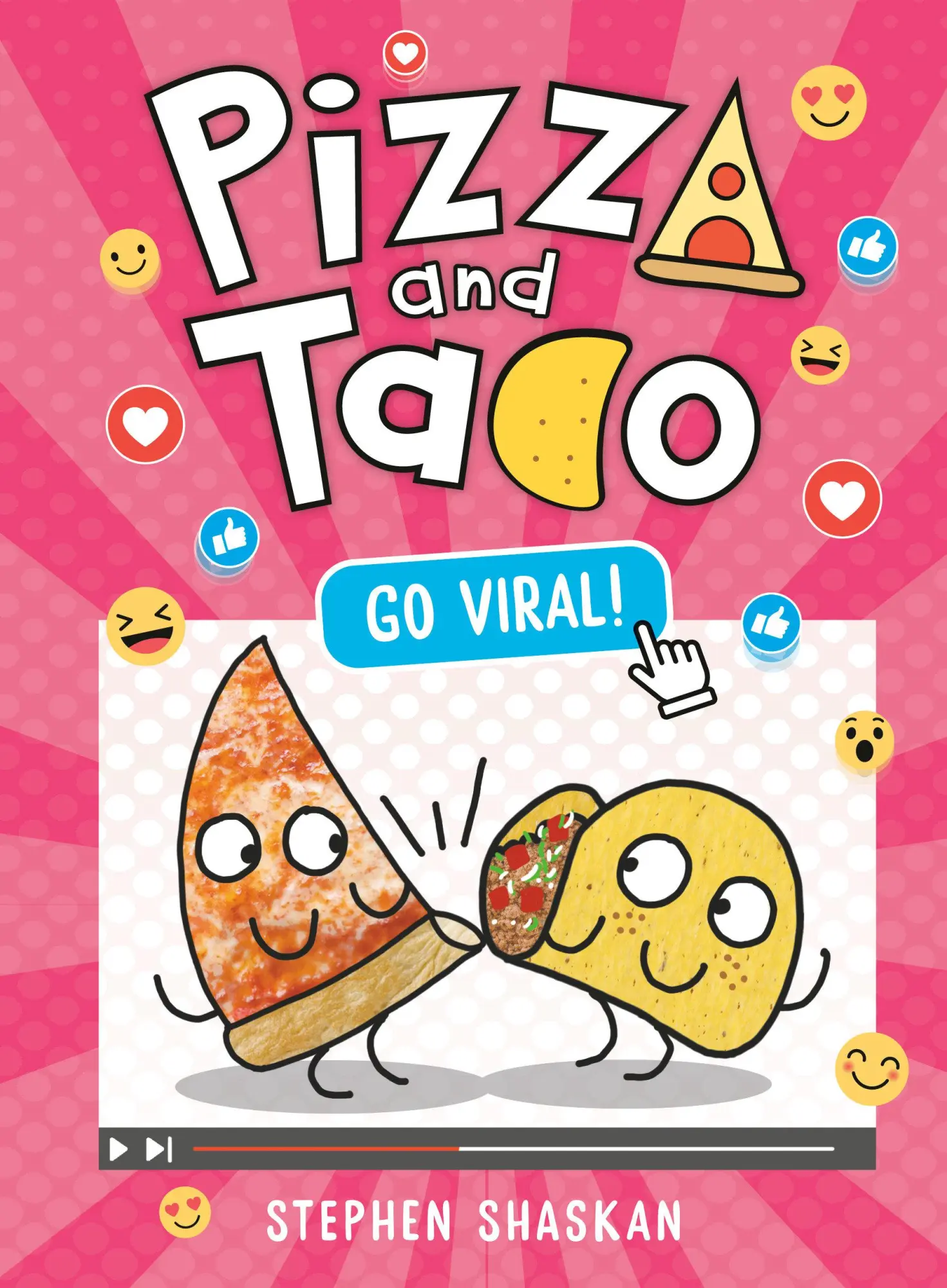 Cover: 9780593814550 | Pizza and Taco: Go Viral! | (A Graphic Novel) | Stephen Shaskan | Buch