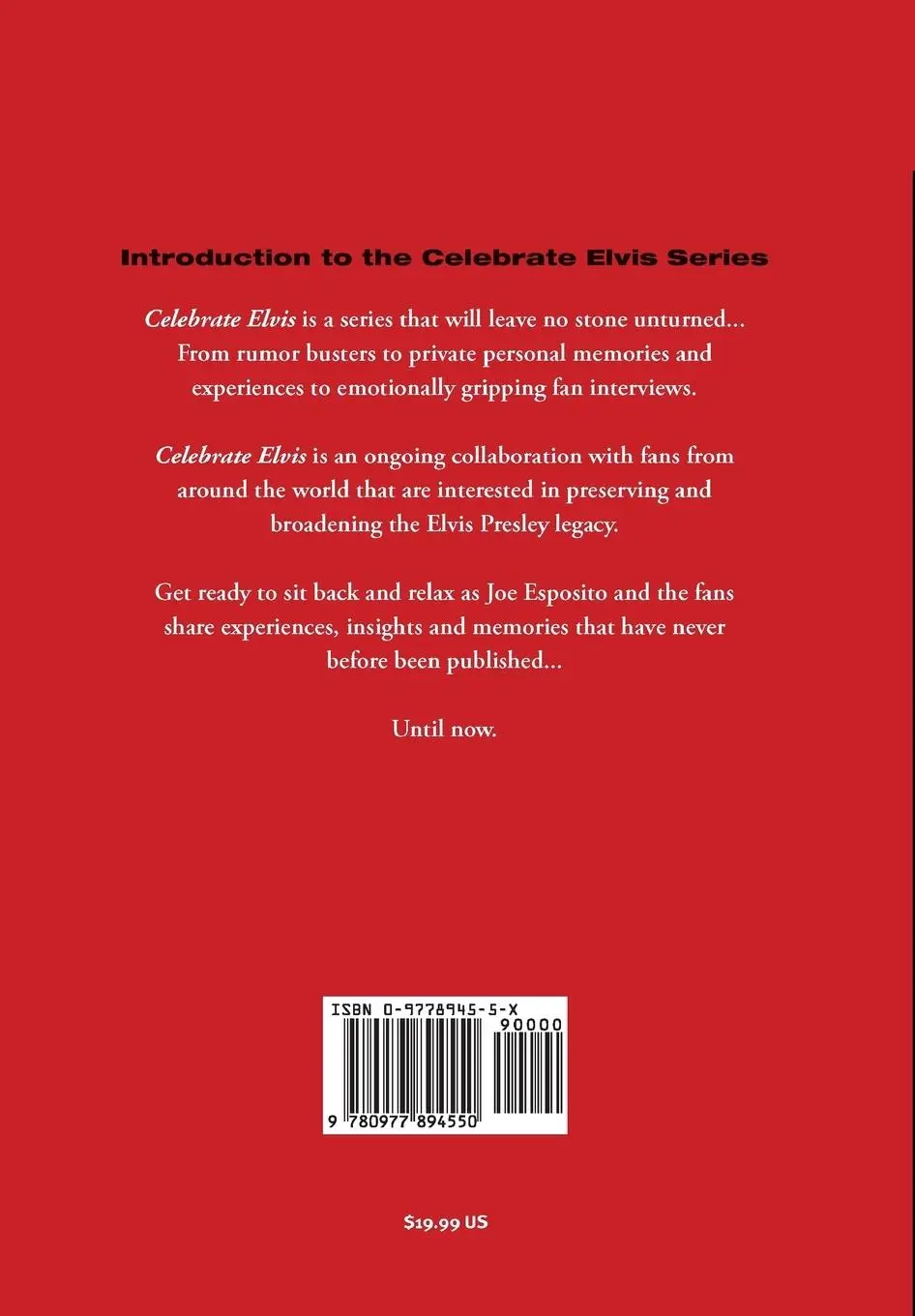 Rückseite: 9780977894550 | Celebrate Elvis - Volume 2 | Daniel Lombardy | Taschenbuch | Paperback