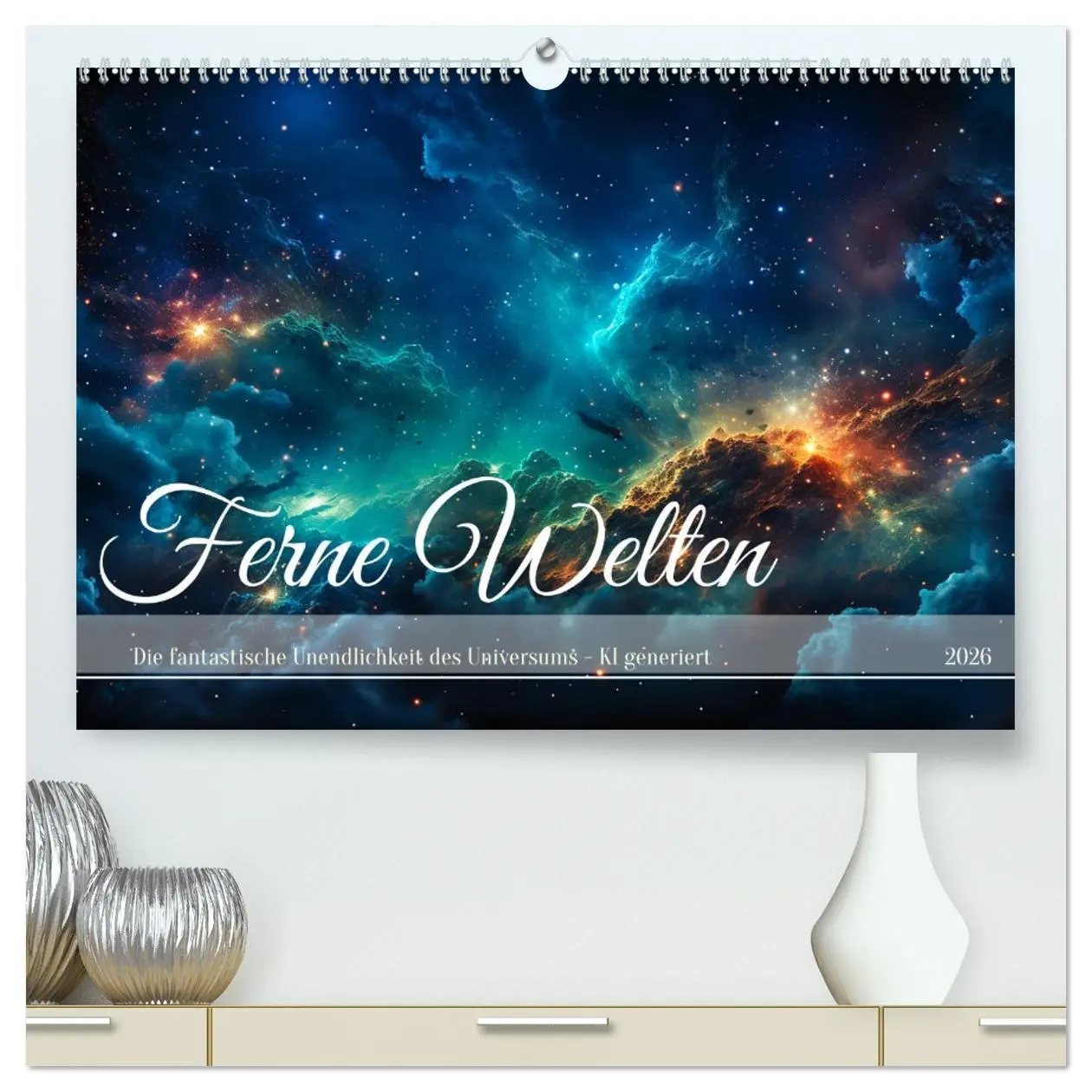 Cover: 9783457504550 | Ferne Welten (hochwertiger Premium Wandkalender 2026 DIN A2 quer),...