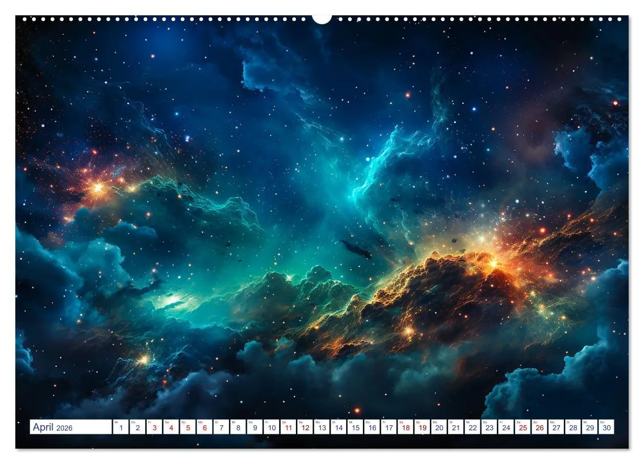 Bild: 9783457504550 | Ferne Welten (hochwertiger Premium Wandkalender 2026 DIN A2 quer),...