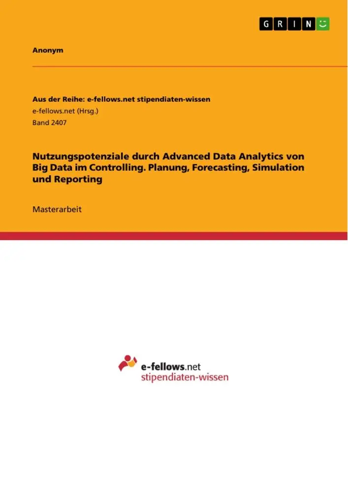 Cover: 9783668474550 | Nutzungspotenziale durch Advanced Data Analytics von Big Data im...