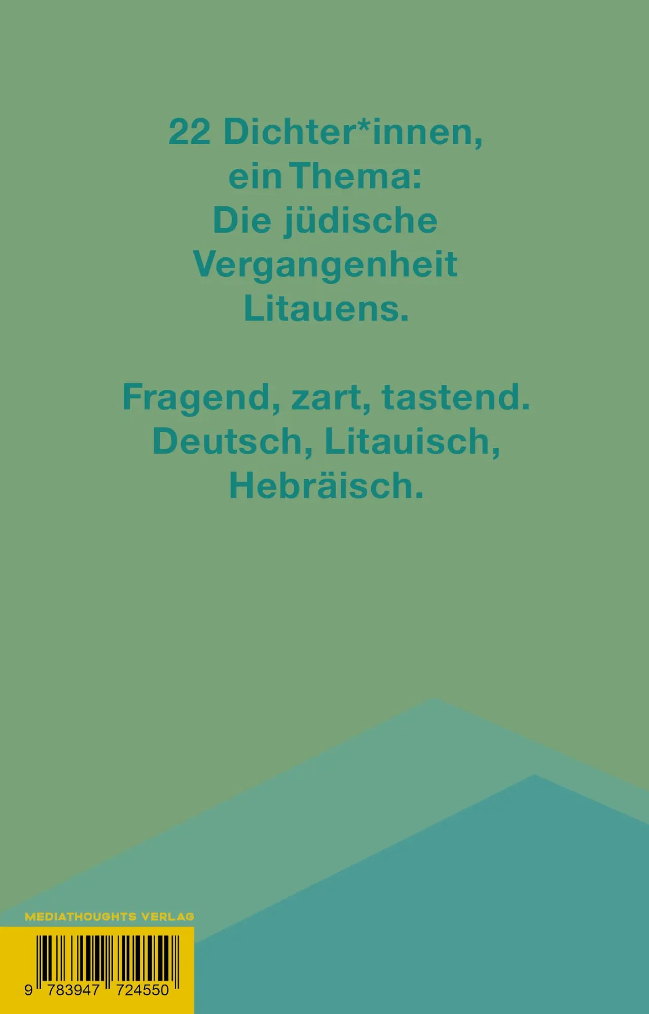 Rückseite: 9783947724550 | Aus dem Jerusalem des Nordens | Gedichte aus Litauen | Buch | 156 S.