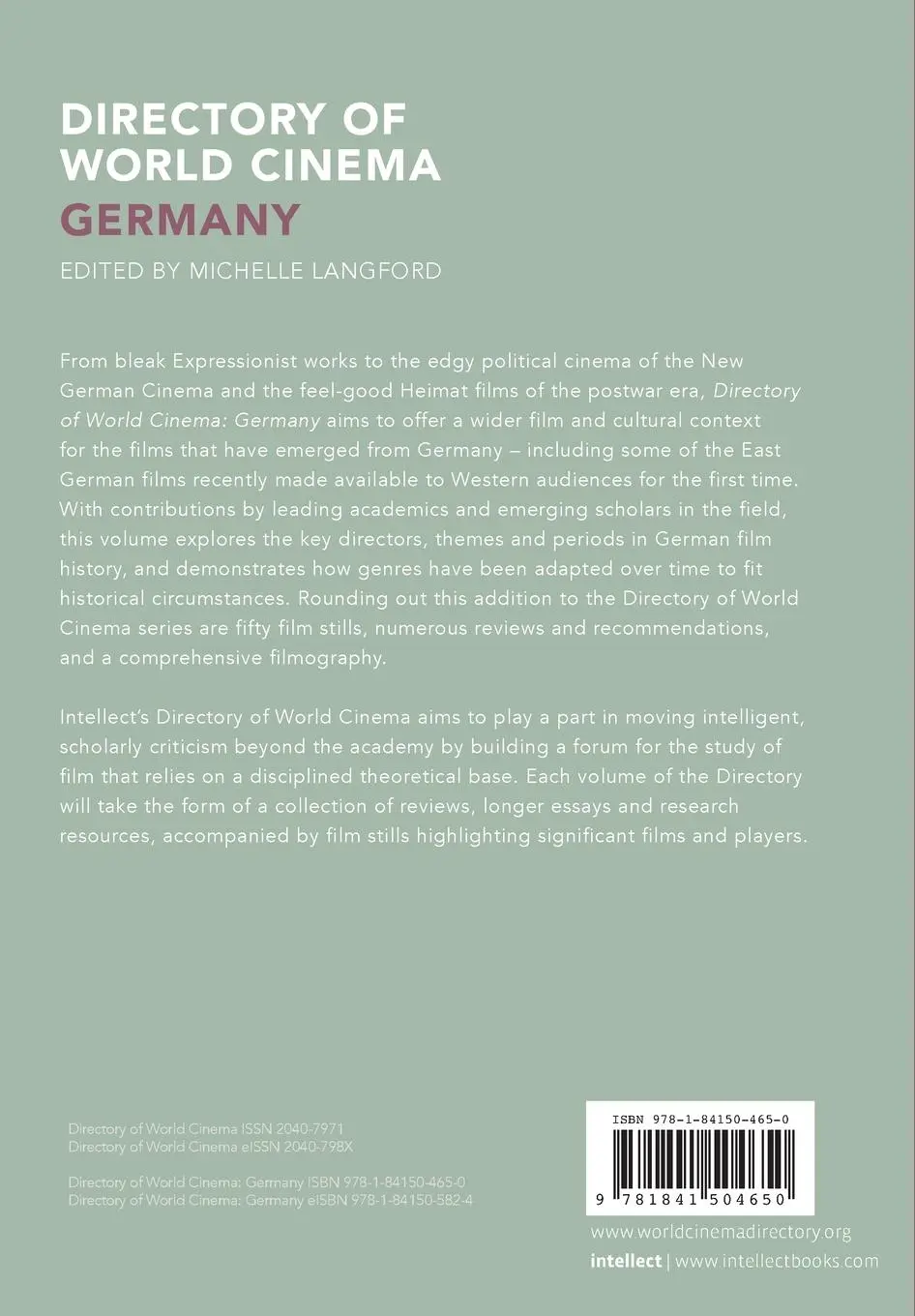 Rückseite: 9781841504650 | Directory of World Cinema | Germany | Michelle Langford | Taschenbuch