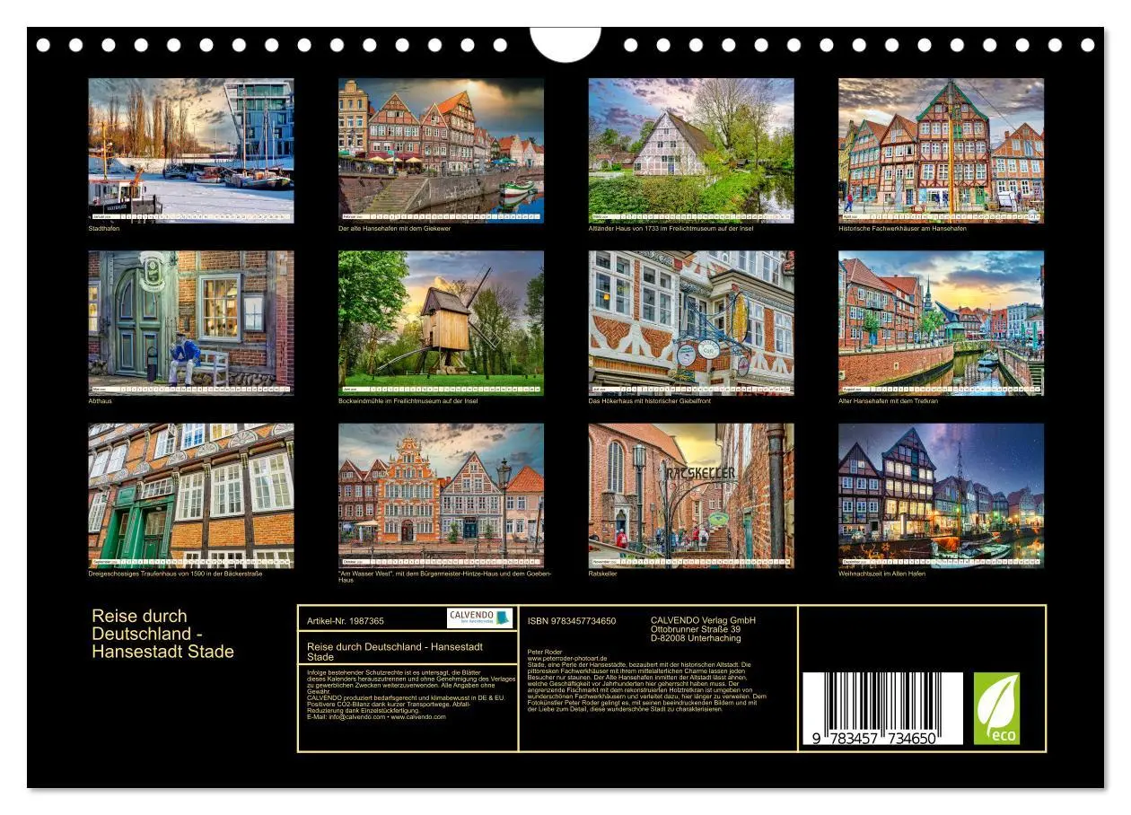 Bild: 9783457734650 | Reise durch Deutschland - Hansestadt Stade (Wandkalender 2026 DIN...