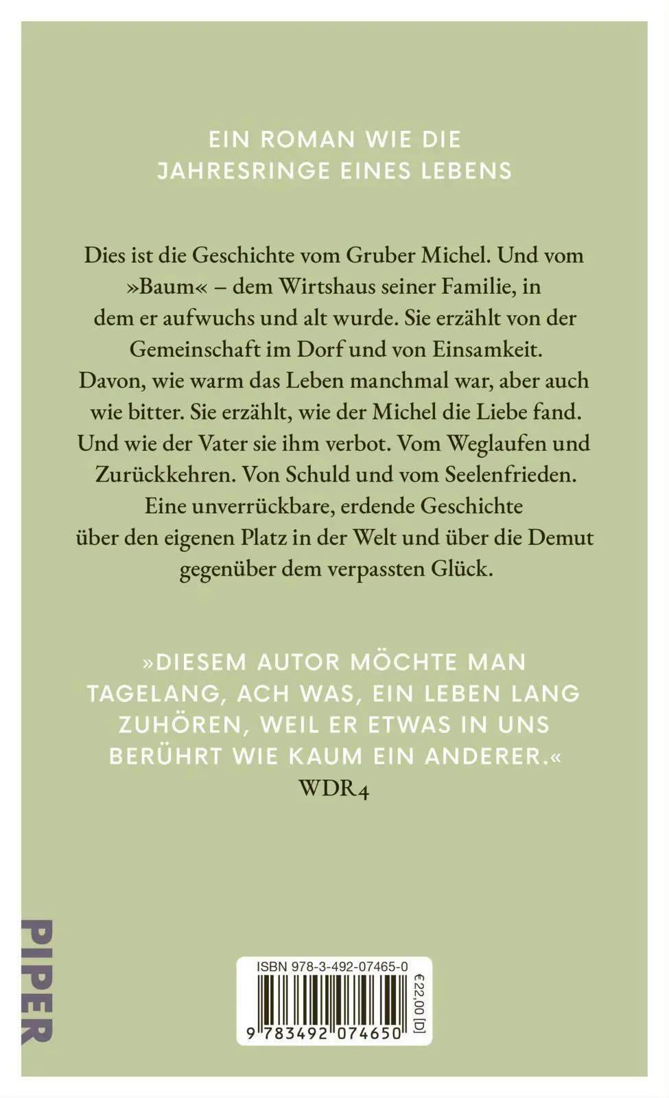 Rückseite: 9783492074650 | Der Baum | Roman Der letzte Roman des großen Erzählers Tommie Goerz