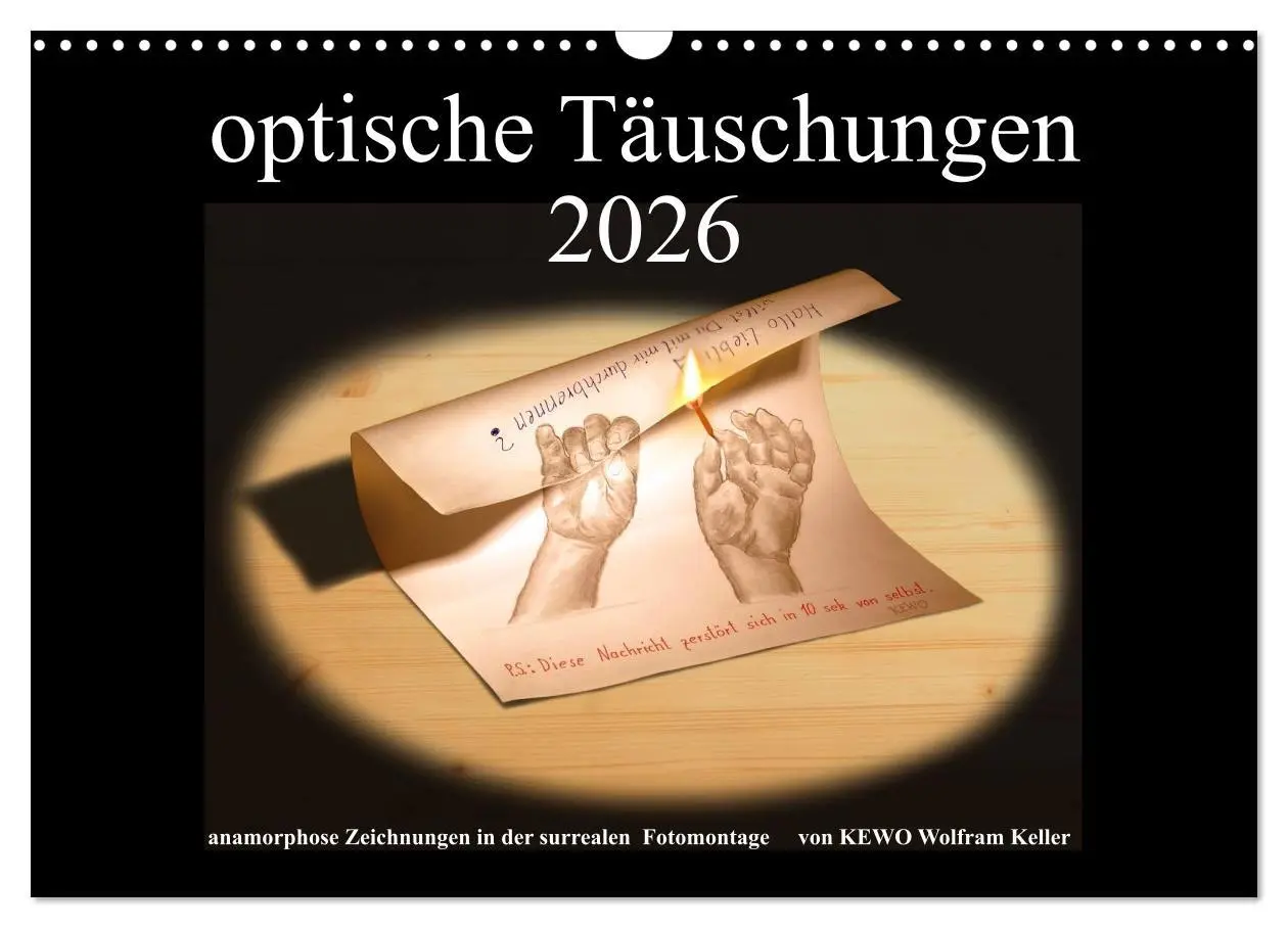 Cover: 9783516134650 | optische Täuschungen 2026 (Wandkalender 2026 DIN A3 quer), CALVENDO...
