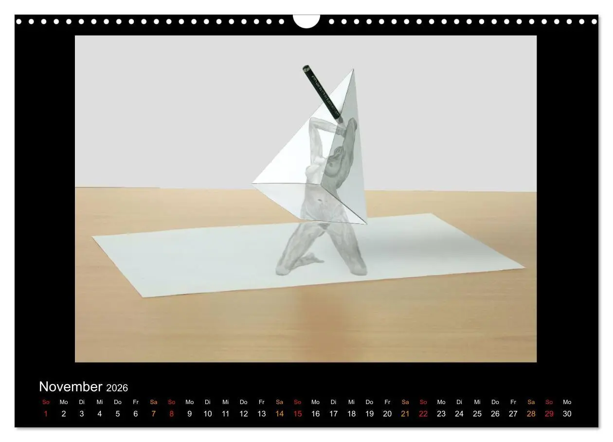 Bild: 9783516134650 | optische Täuschungen 2026 (Wandkalender 2026 DIN A3 quer), CALVENDO...