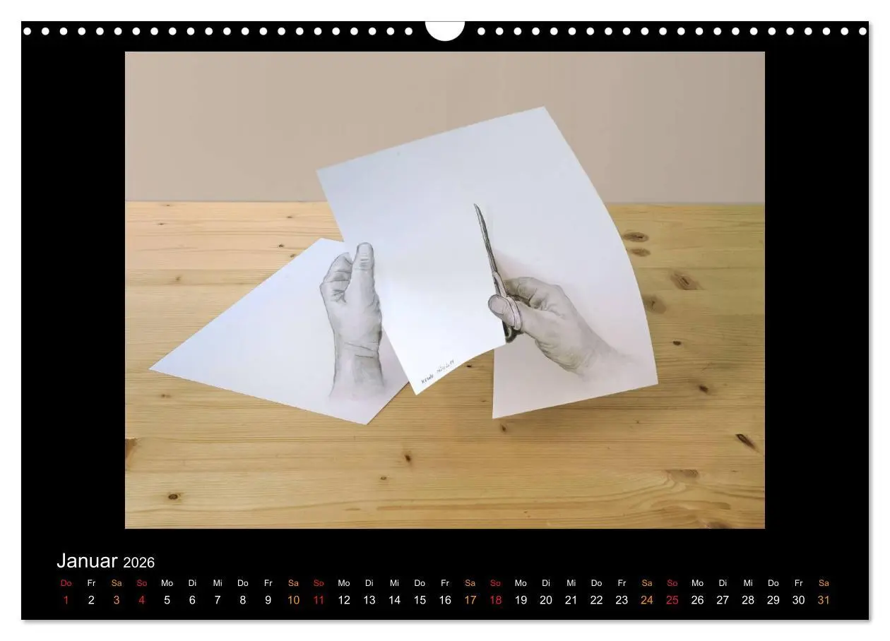 Bild: 9783516134650 | optische Täuschungen 2026 (Wandkalender 2026 DIN A3 quer), CALVENDO...