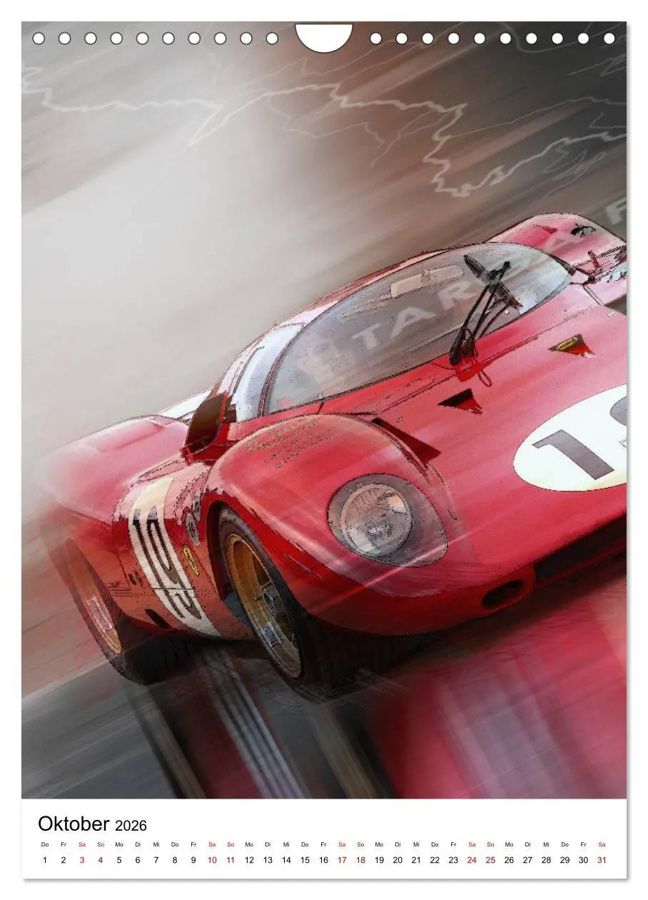 Bild: 9783516374650 | Faszination Rennsport (Wandkalender 2026 DIN A4 hoch), CALVENDO...
