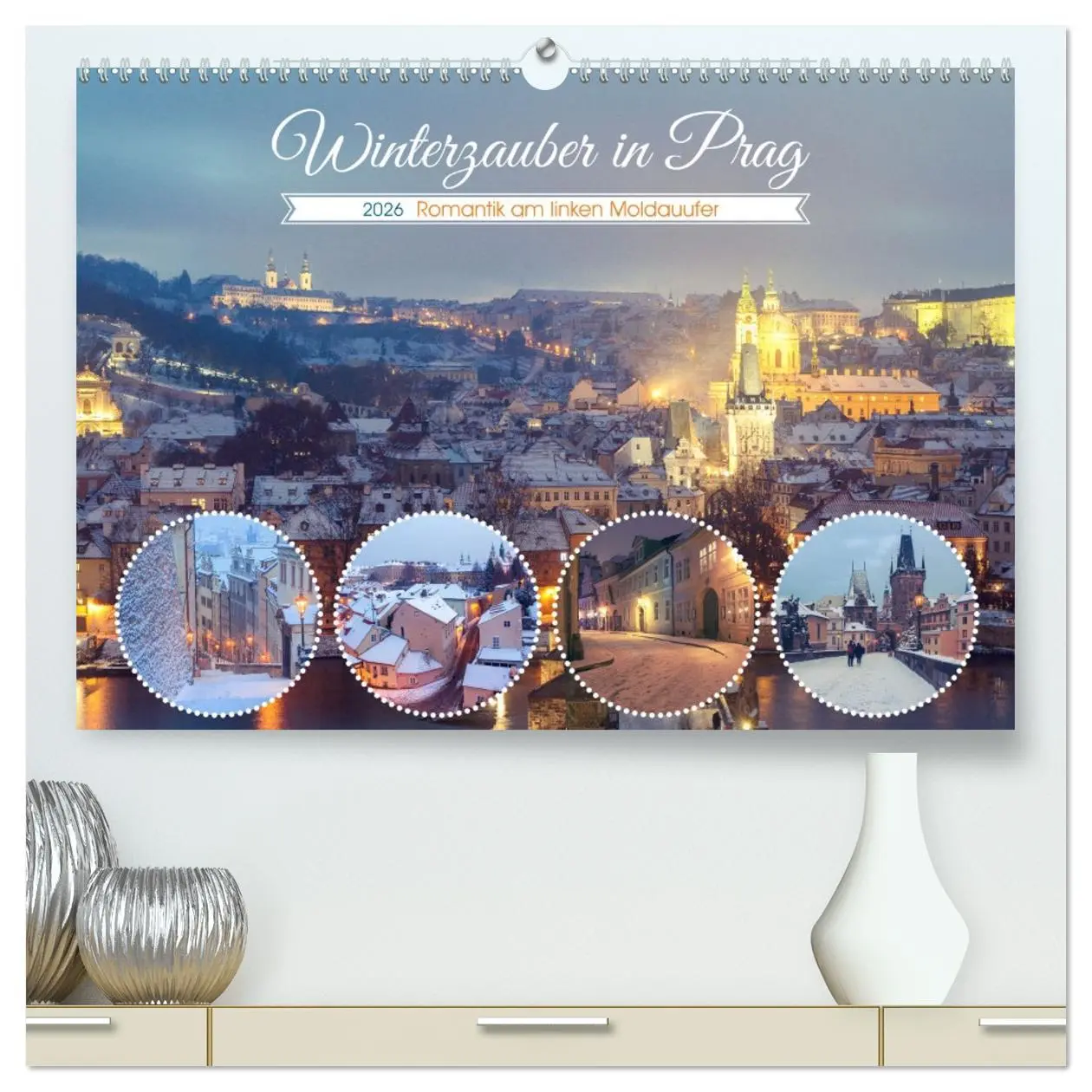 Cover: 9783457414750 | Winterzauber in Prag (hochwertiger Premium Wandkalender 2026 DIN A2...