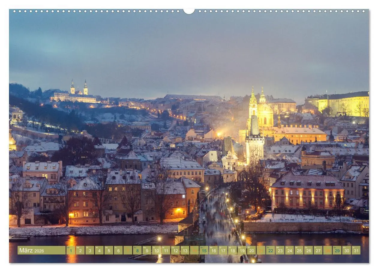 Bild: 9783457414750 | Winterzauber in Prag (hochwertiger Premium Wandkalender 2026 DIN A2...