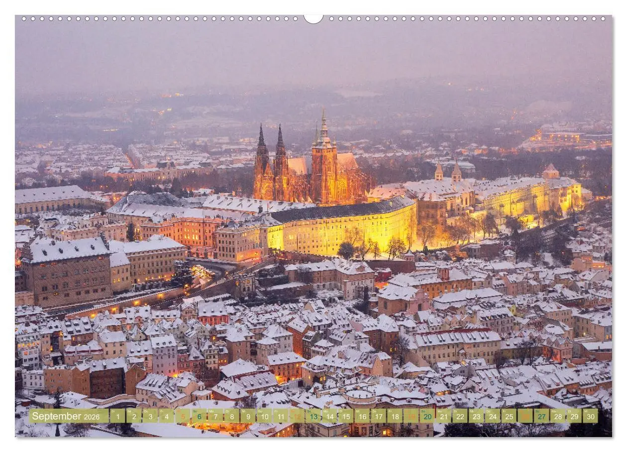 Bild: 9783457414750 | Winterzauber in Prag (hochwertiger Premium Wandkalender 2026 DIN A2...