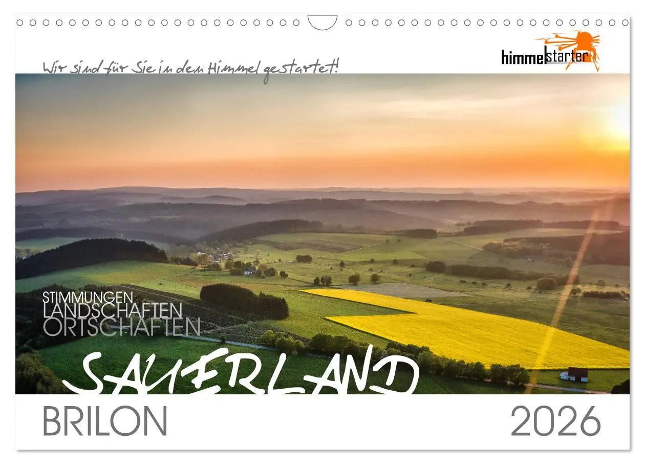 Cover: 9783457894750 | Das Sauerland bei Brilon aus der Vogelperspektive (Wandkalender...