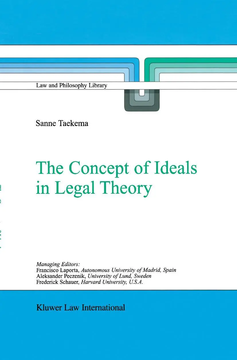 Cover: 9789048184750 | The Concept of Ideals in Legal Theory | Sanne Taekema | Taschenbuch