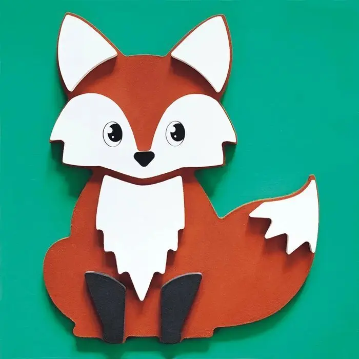 Bild: 3660016854850 | ALADINE - 3D-Holzbild zum Bemalen Fuchs | Deutsch | 2025 | ALADINE