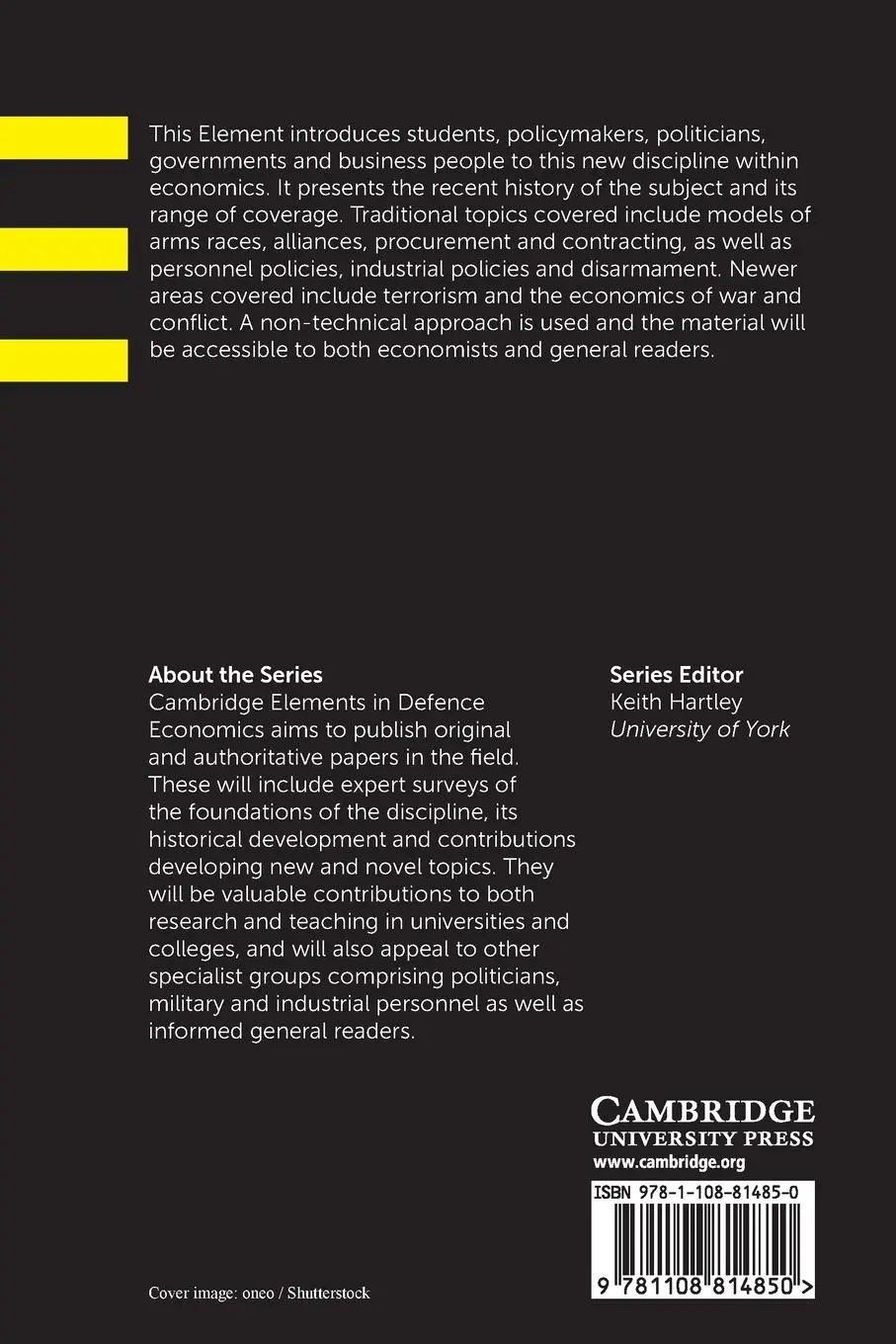 Rückseite: 9781108814850 | Defence Economics | Keith Hartley | Taschenbuch | Englisch | 2020
