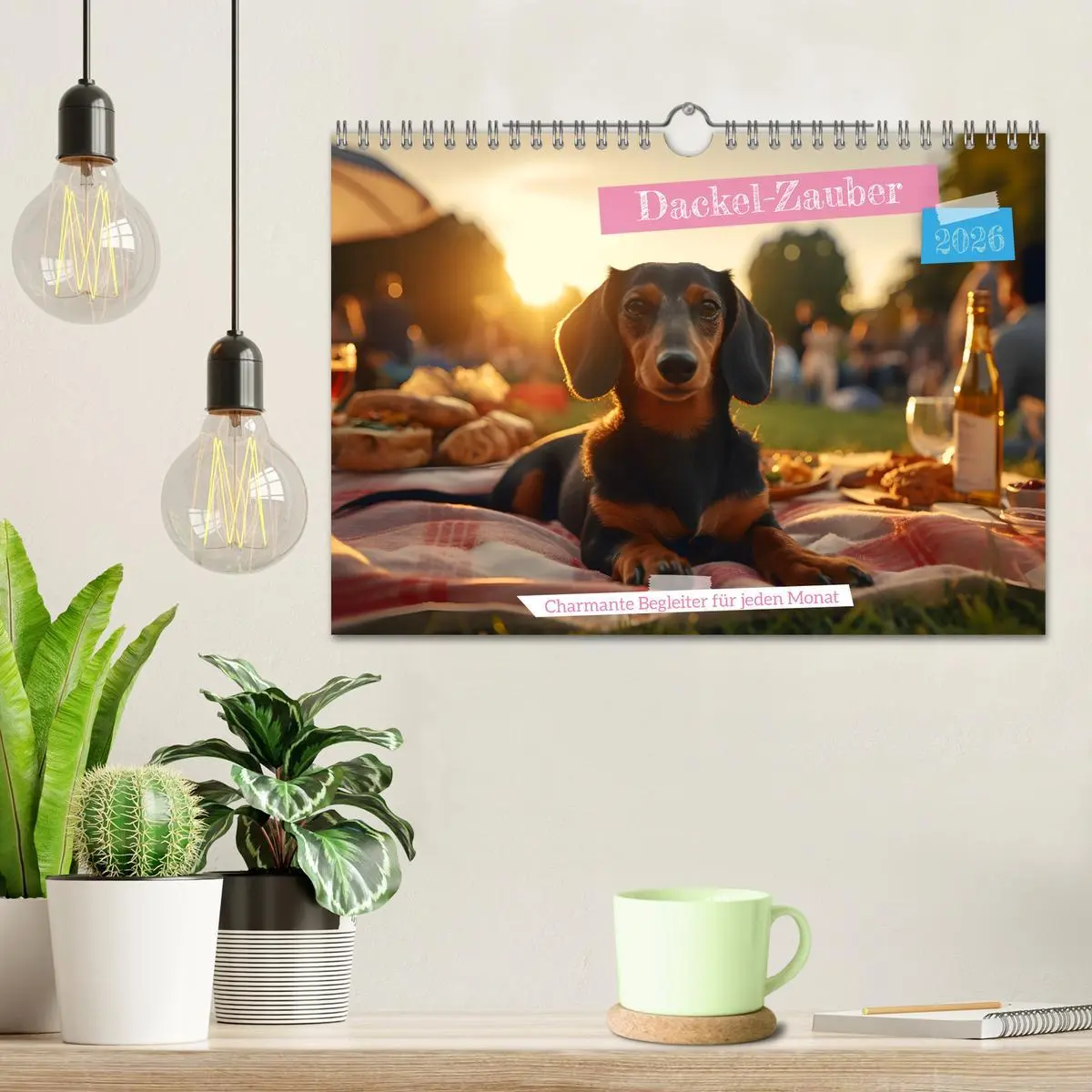 Bild: 9783457334850 | Dackel Zauber - Charmante Begleiter für jeden Monat (Wandkalender...
