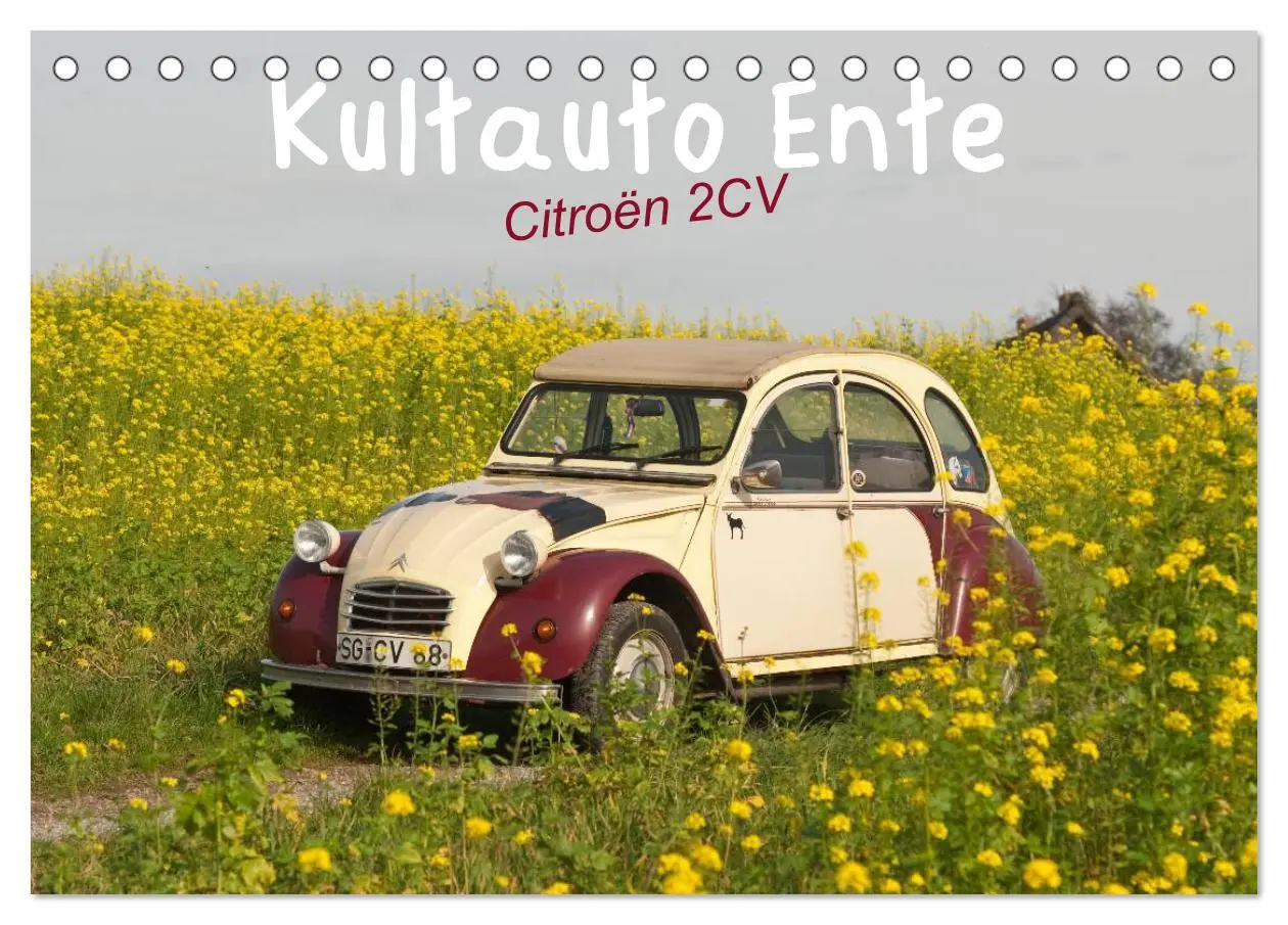 Cover: 9783516044850 | Kultauto Ente Citroën 2CV (Tischkalender 2026 DIN A5 quer),...