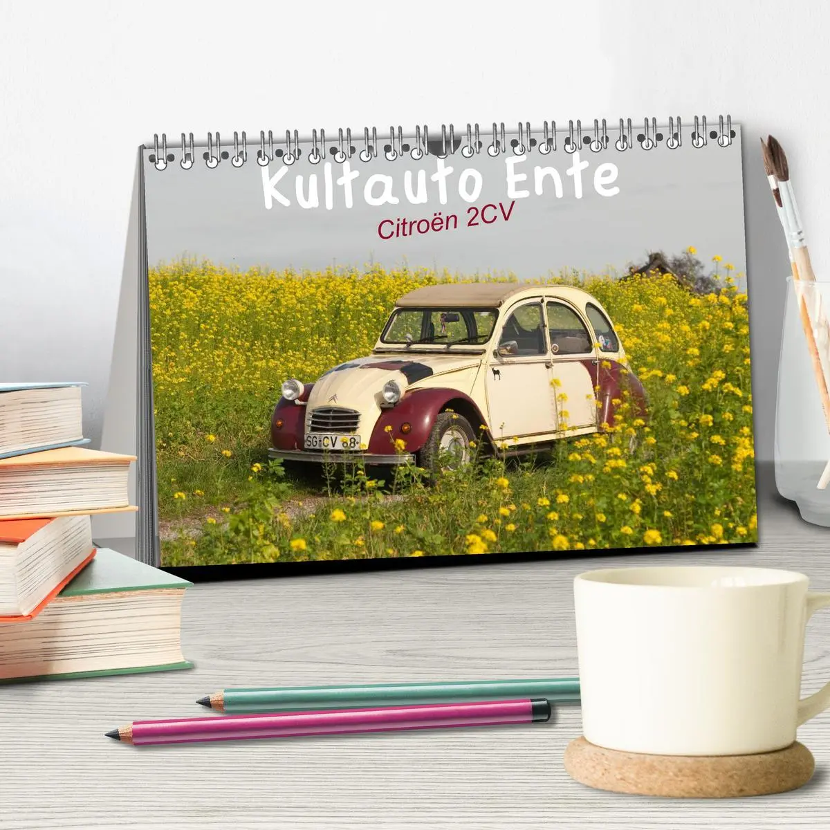 Bild: 9783516044850 | Kultauto Ente Citroën 2CV (Tischkalender 2026 DIN A5 quer),...