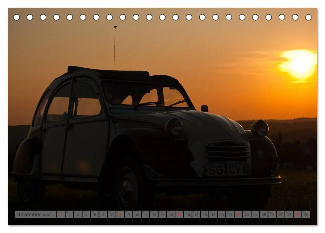 Bild: 9783516044850 | Kultauto Ente Citroën 2CV (Tischkalender 2026 DIN A5 quer),...