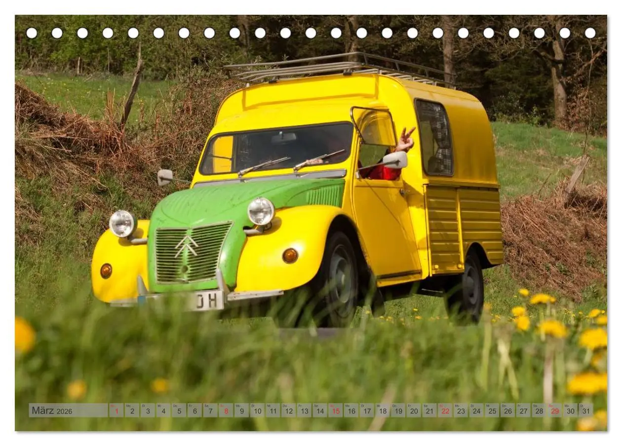 Bild: 9783516044850 | Kultauto Ente Citroën 2CV (Tischkalender 2026 DIN A5 quer),...