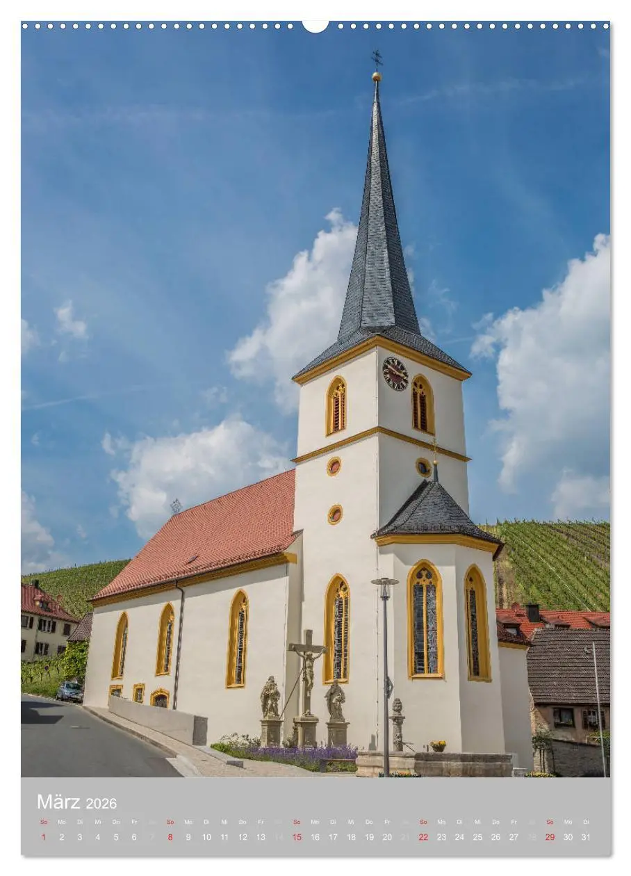 Bild: 9783516424850 | Kirchentürme in Franken (Wandkalender 2026 DIN A2 hoch), CALVENDO...