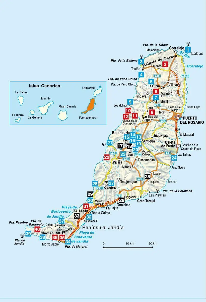 Bild: 9783763314850 | ROTHER Wanderführer Fuerteventura. 40 Touren auf der Sonneninsel...