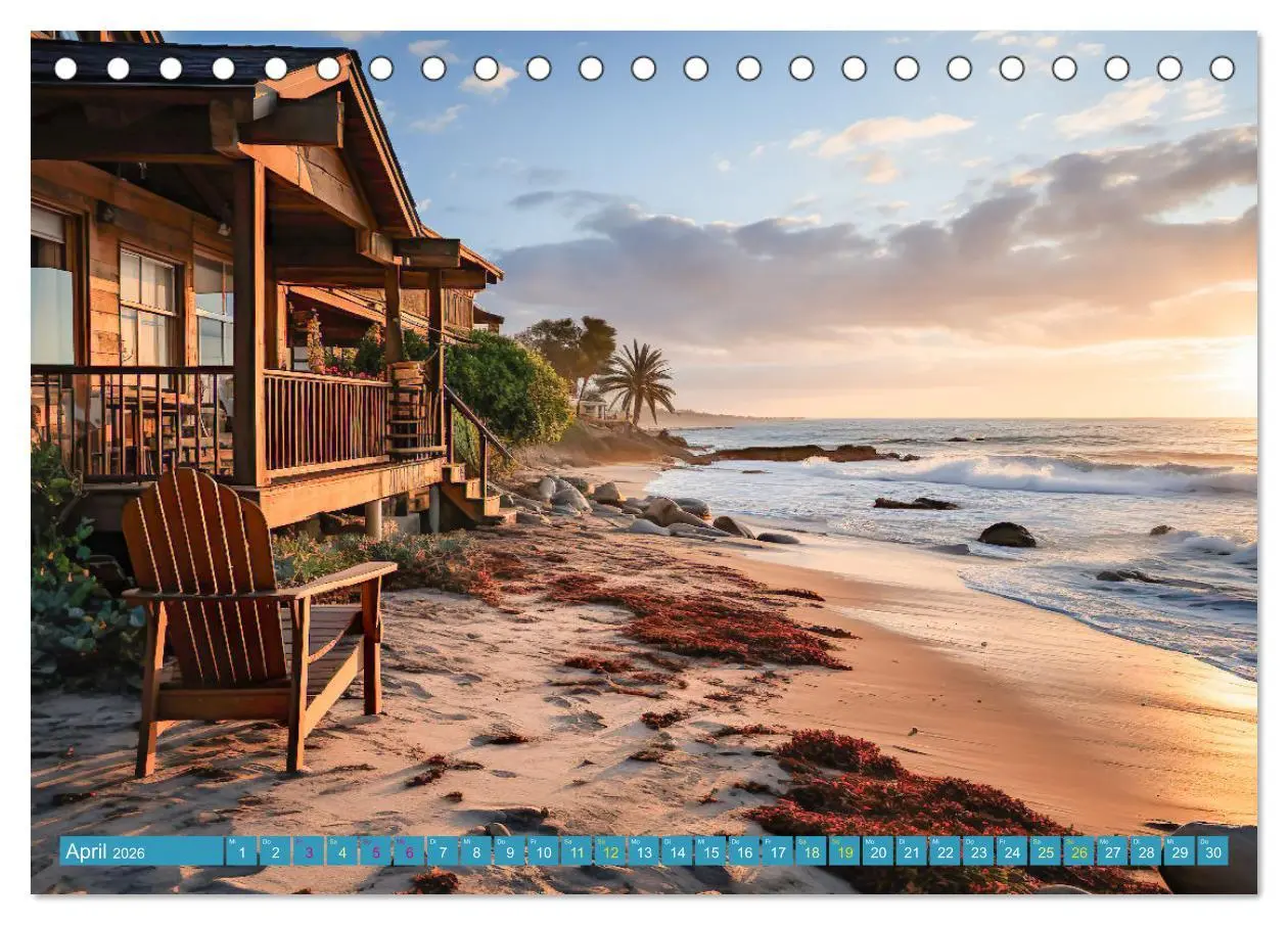 Bild: 9783457494950 | Wunderschöne Strandhäuser (Tischkalender 2026 DIN A5 quer),...