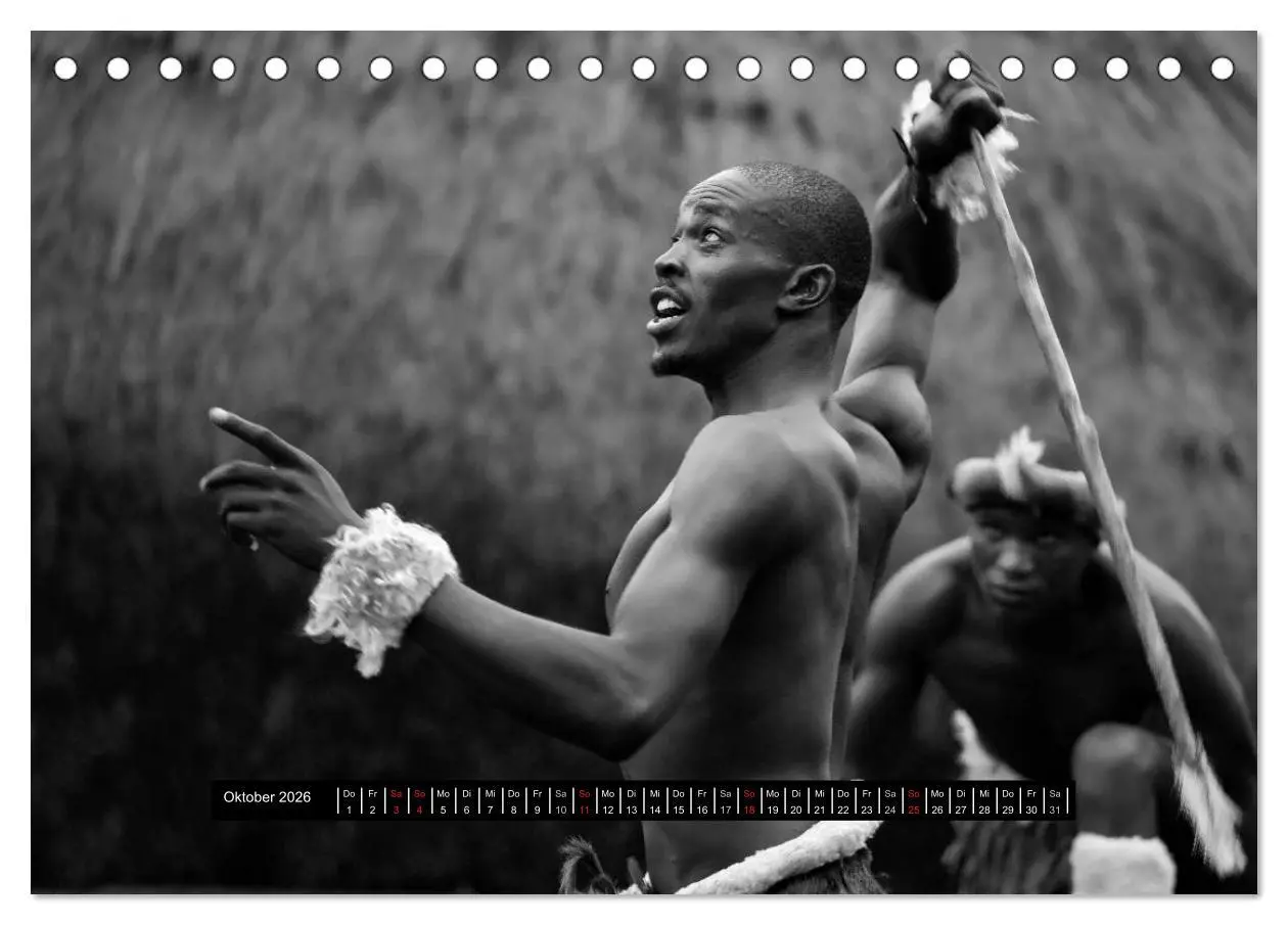 Bild: 9783516034950 | Menschen Afrikas schwarzweiß (Tischkalender 2026 DIN A5 quer),...