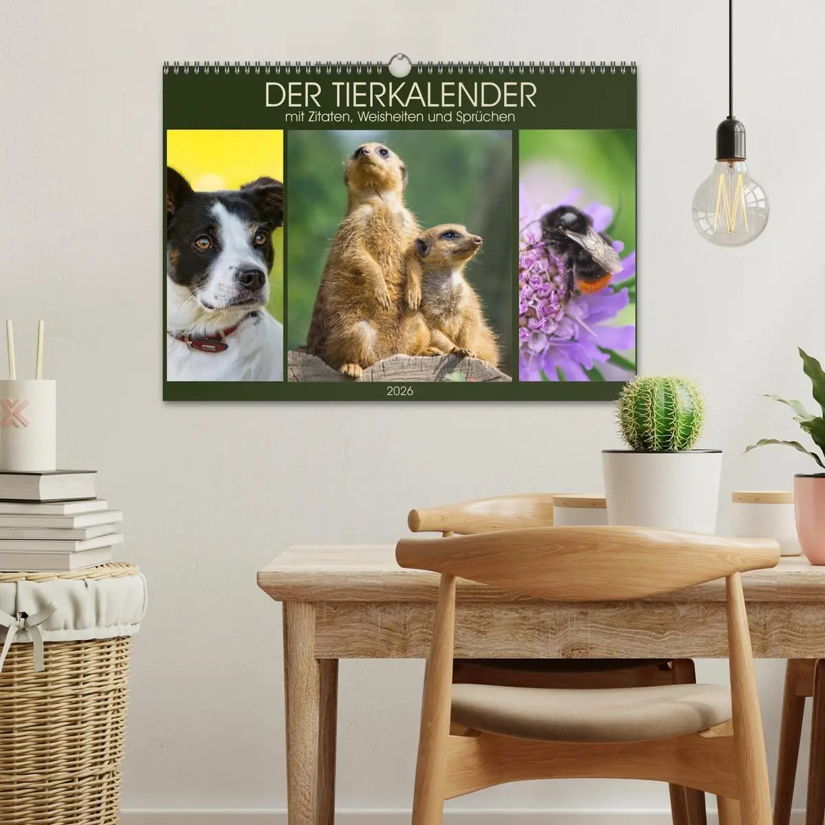 Bild: 9783516104950 | Der Tierkalender mit Zitaten, Weisheiten und Sprüchen (Wandkalender...