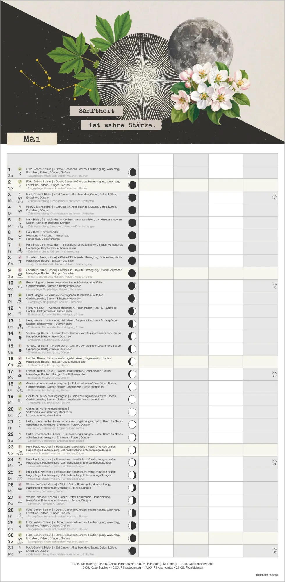 Bild: 4069095015050 | Einfach mit dem Mond 2027 | Neumann Verlage GmbH &amp; Co KG | Kalender