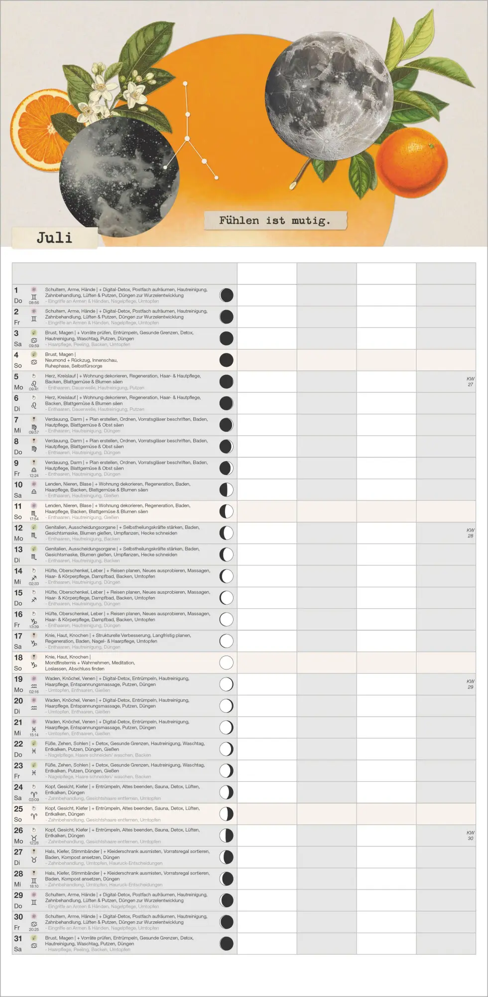 Bild: 4069095015050 | Einfach mit dem Mond 2027 | Neumann Verlage GmbH &amp; Co KG | Kalender