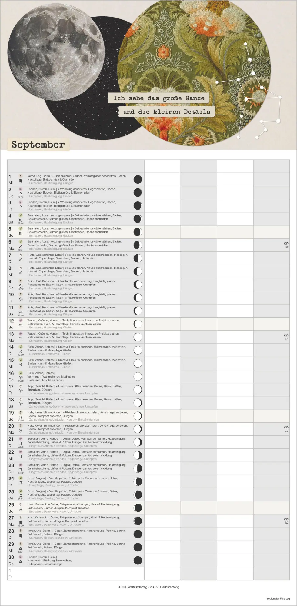 Bild: 4069095015050 | Einfach mit dem Mond 2027 | Neumann Verlage GmbH &amp; Co KG | Kalender