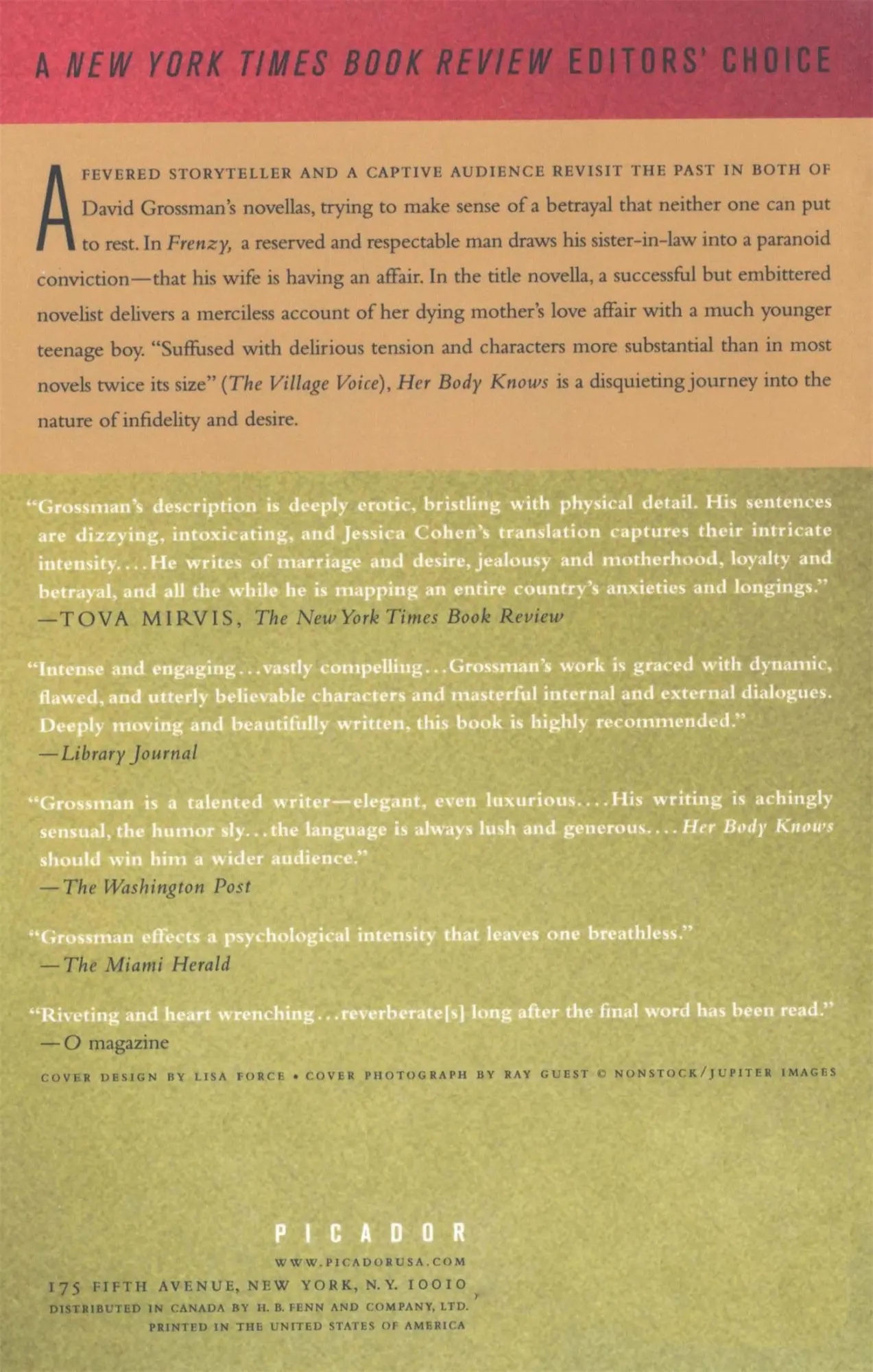 Rückseite: 9780312425050 | Her Body Knows | Two Novellas | David Grossman | Taschenbuch | 2006