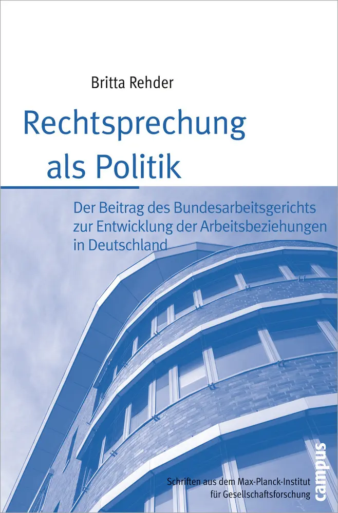Cover: 9783593395050 | Rechtsprechung als Politik | Britta Rehder | Taschenbuch | 400 S.