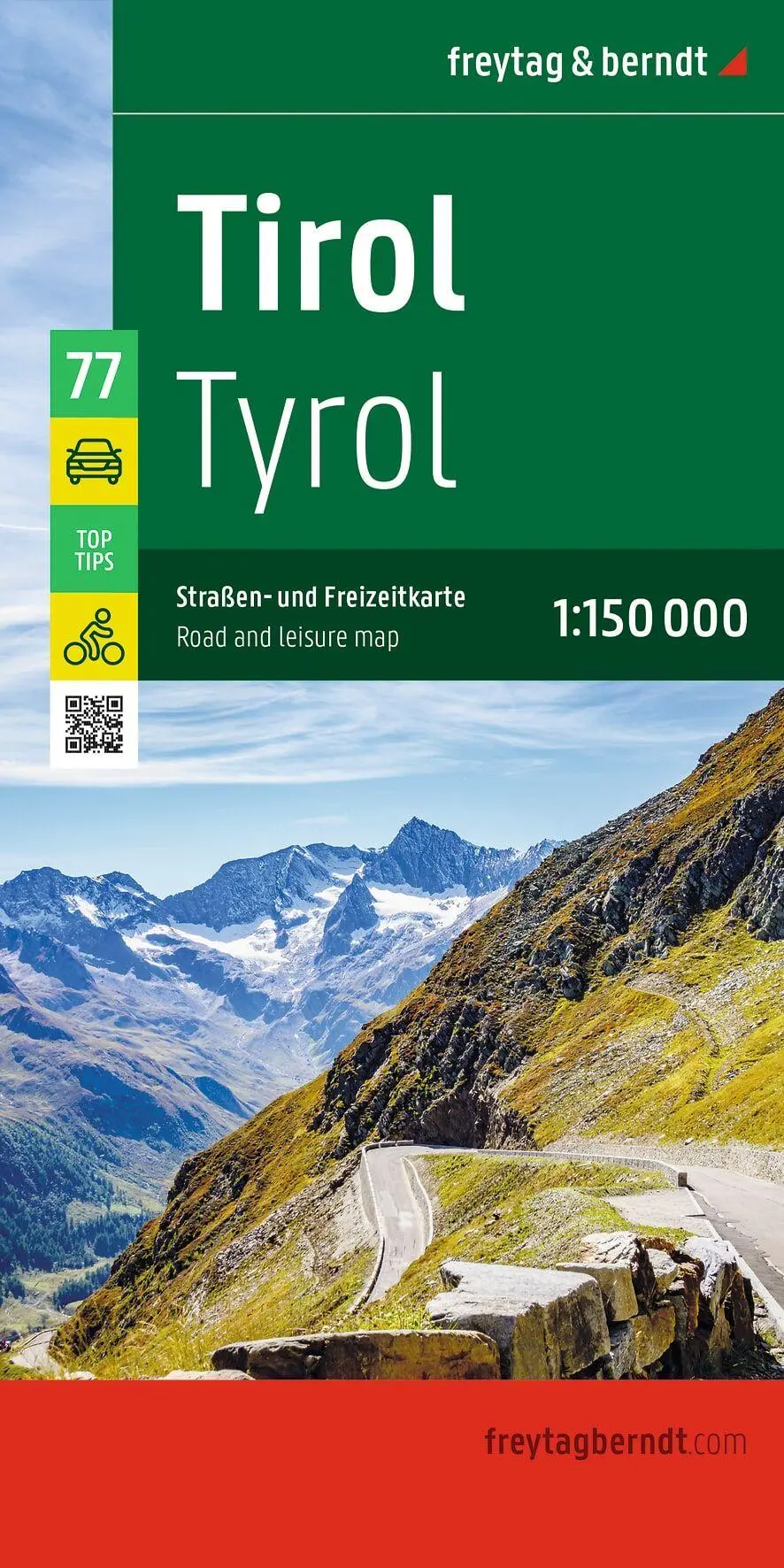 Cover: 9783707925050 | freytag &amp; berndt Straßenkarte Tirol 1:150.000 | Freytag &amp; Berndt