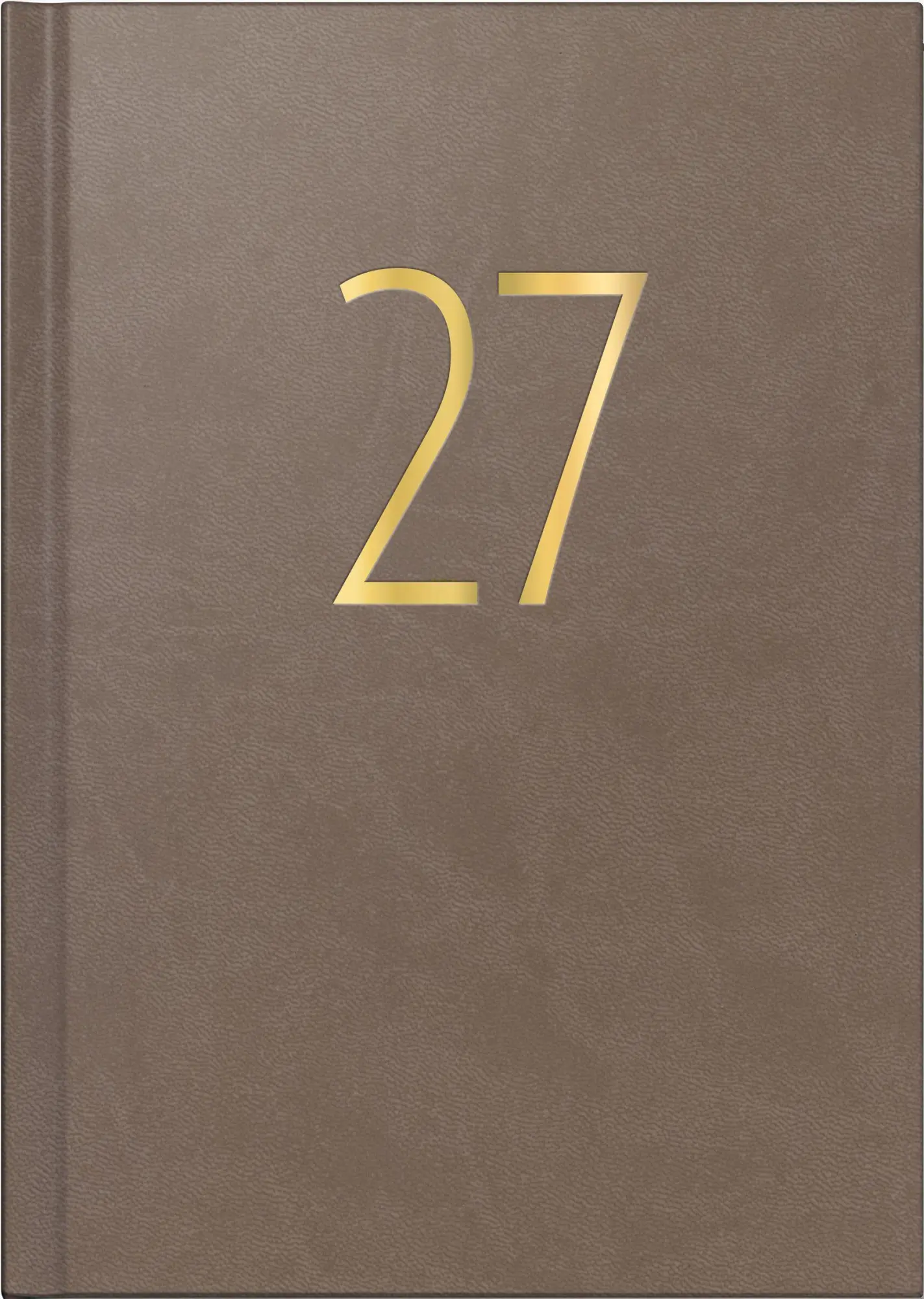 rido/idé 7028503017 Buchkalender Premium Young Line 2027 "Browny" A5, Kunstleder