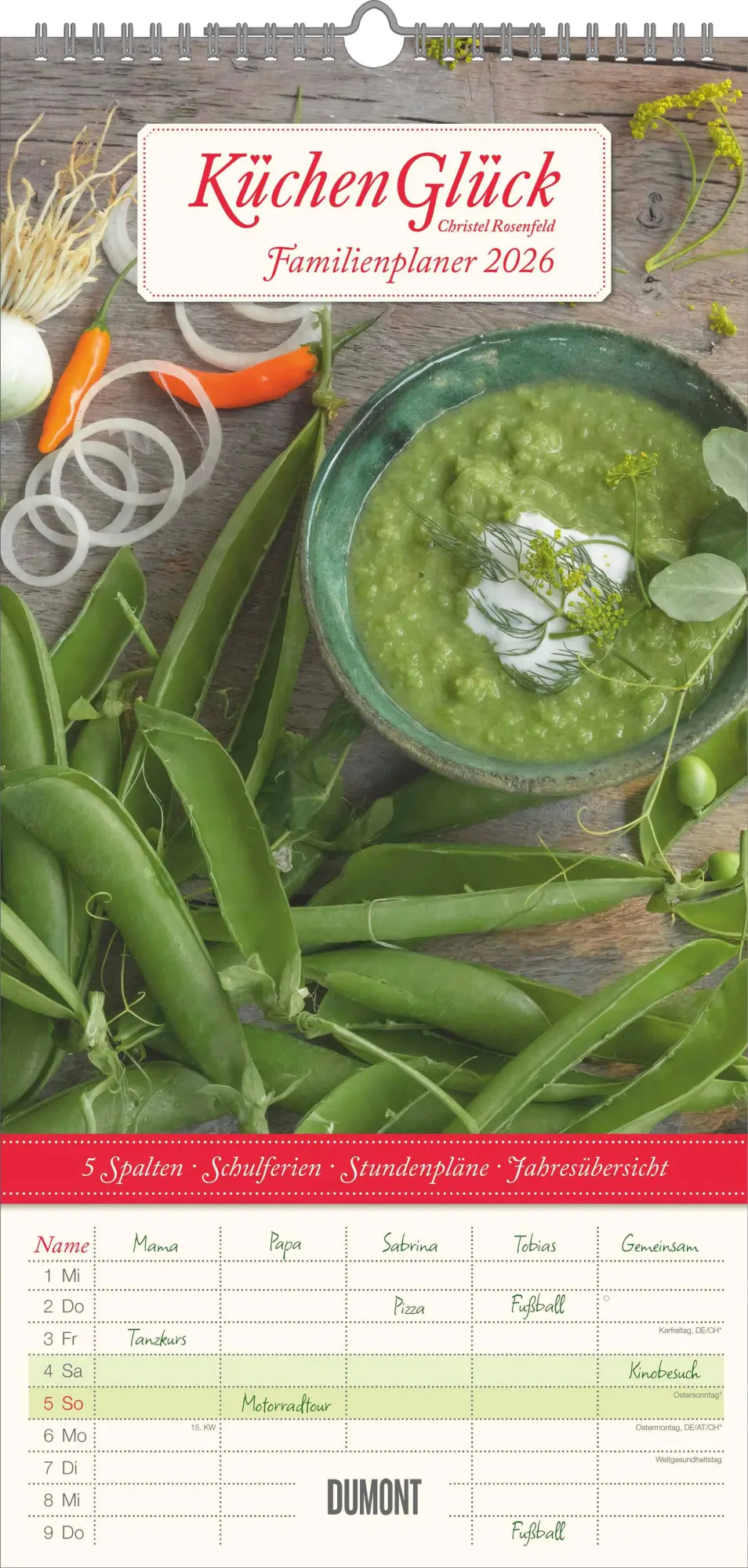 Cover: 4069095005150 | Familienplaner Küchenglück 2026 - Familien-Timer 22x45 cm - mit...