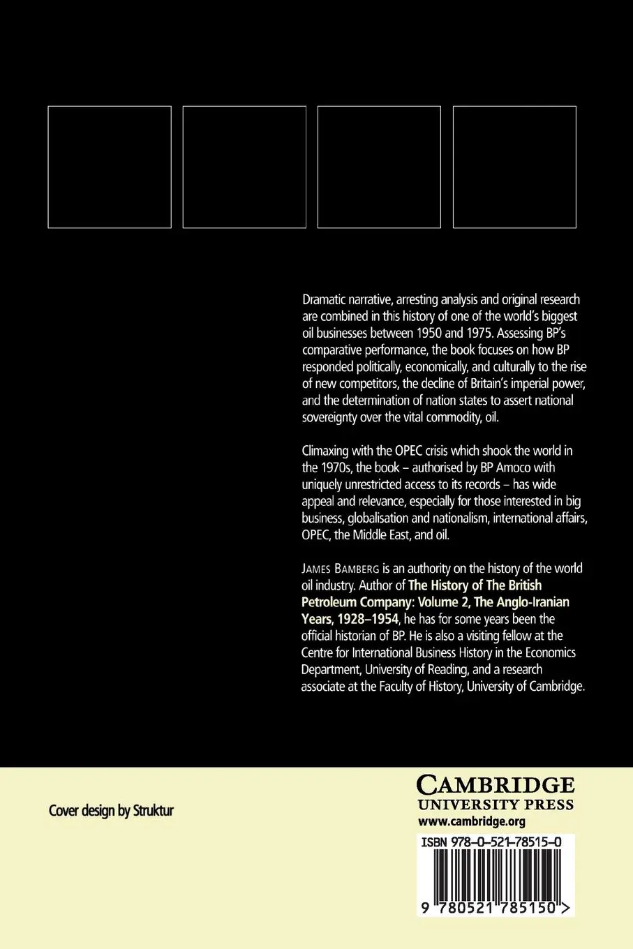 Rückseite: 9780521785150 | British Petroleum and Global Oil 1950-1975 | James Bamberg | Buch