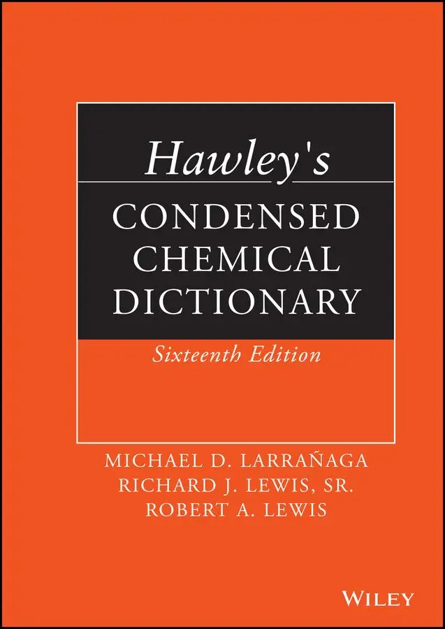 Cover: 9781118135150 | Hawley's Condensed Chemical Dictionary | Robert A Lewis | Buch | 2016