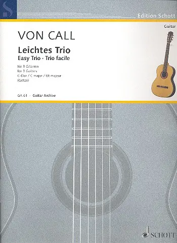 Cover: 9790001095150 | Leichtes Trio C | Leonhard von Call | Buch | Schott Music